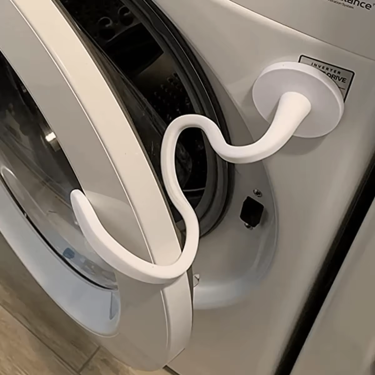 Accessoire de porte de laveuse magnétique-stabilisateur pour machines à chargement frontal-installat