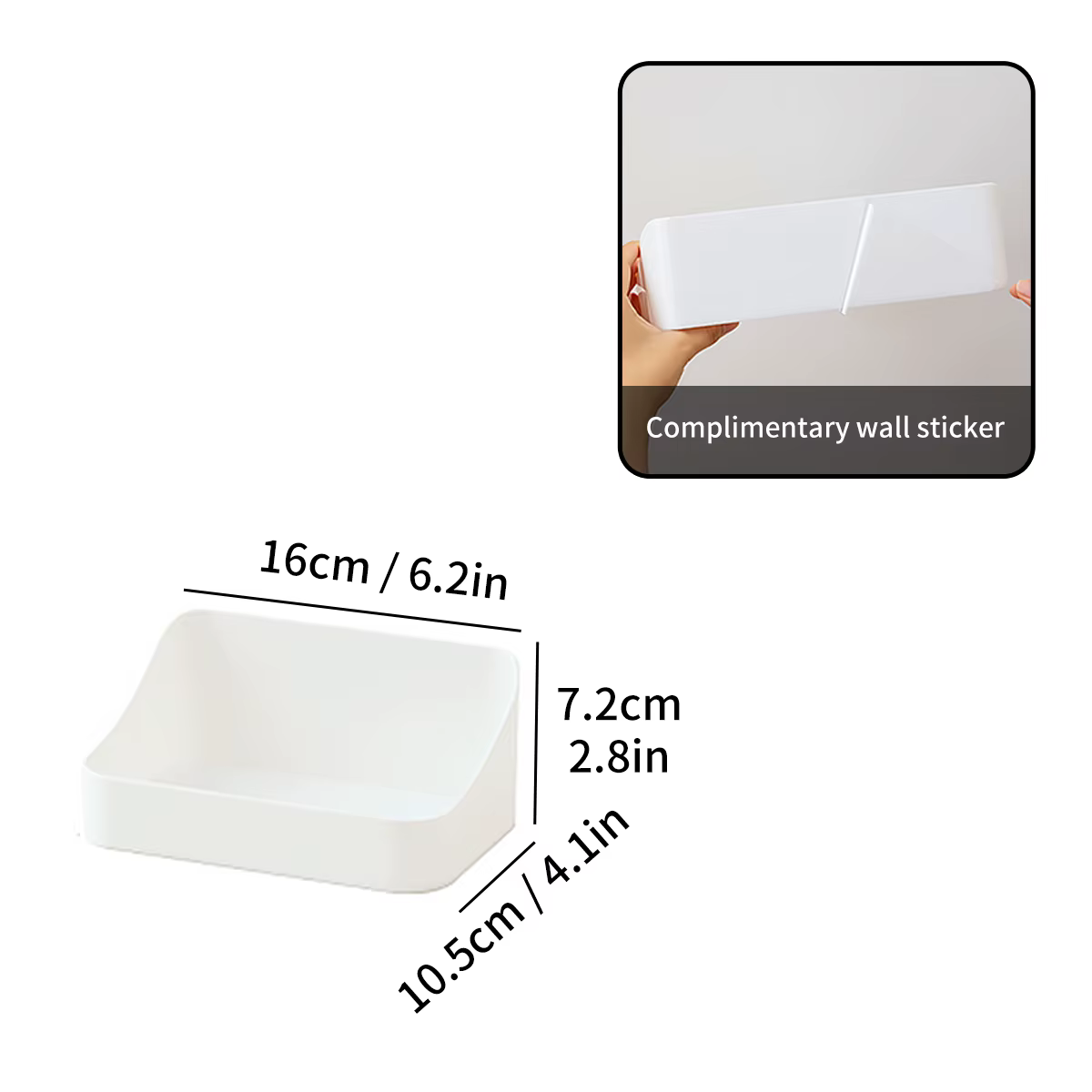 Organisateur d'armoire de salle de bain, montage mural, sans perçage, étagère de rangement en plasti