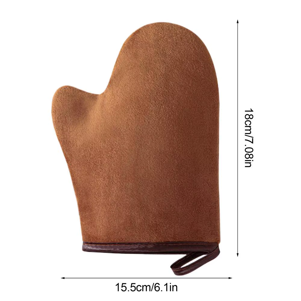 Gant applicateur auto-bronzant double face pour le corps, anti-adhésif, séchage rapide, facile à net