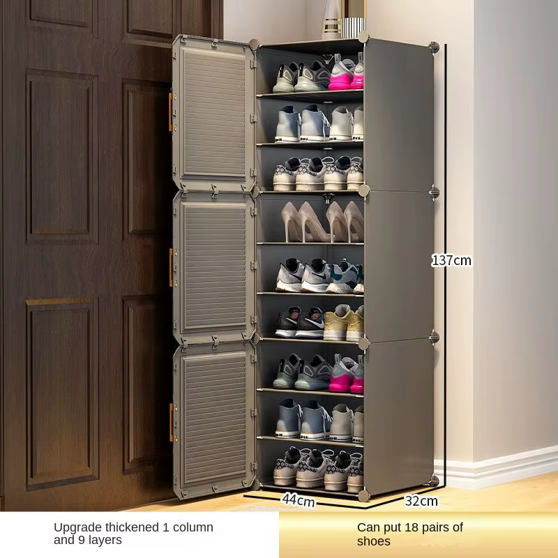Étagère de rangement à assembler pour chambre à coucher et salon, multicouche, haute capacité, anti-