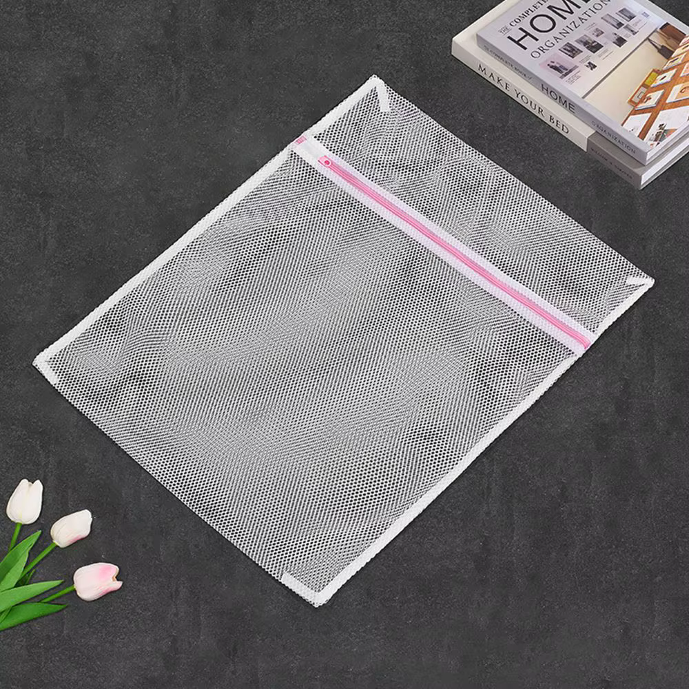 Accessoires de lavage : Sac de lavage pliable à fermeture éclair pour la protection des vêtements, 3
