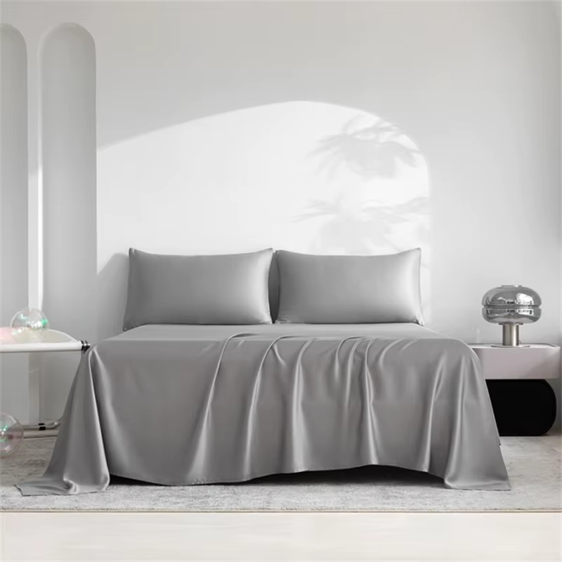 Parure de draps 100 % bambou biologique 4/6 pièces – Ensembles de literie soyeux de luxe pour hôtel 