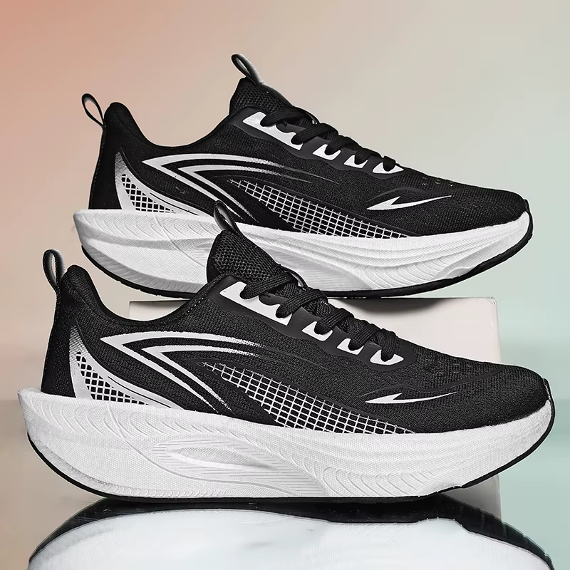 Chaussures de course Marathon pour hommes, baskets de sport avec plaque en carbone, coussin d'air, r