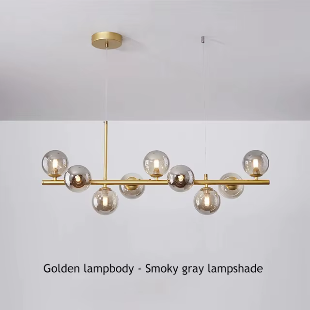Lustre de plafond boule de verre moderne pour Table à manger salon cuisine île suspension lampe déco