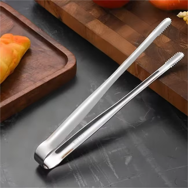 Pinces de cuisine antidérapantes Super Grip - Conception en acier inoxydable à pointe large pour une