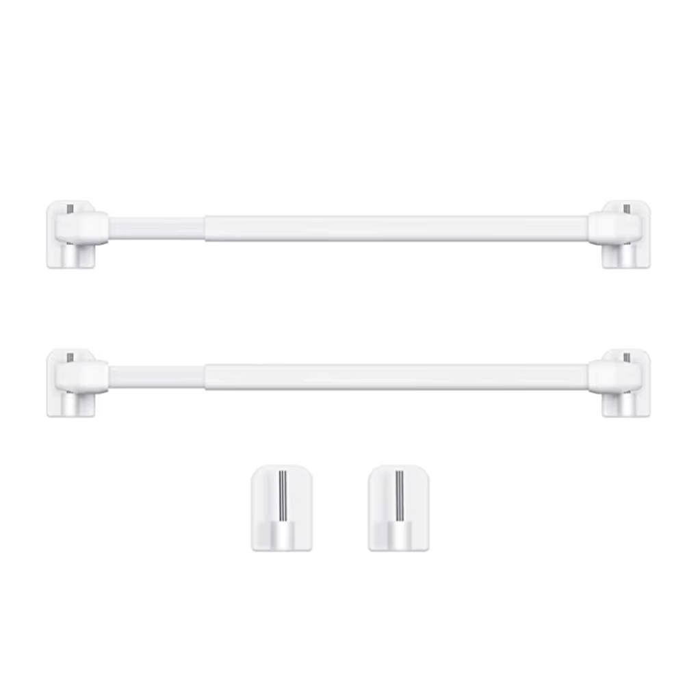 2/4 Pièces Tringles à Rideaux Réglables Extensibles pour Salle de Bain, Barres de Douche Télescopiqu