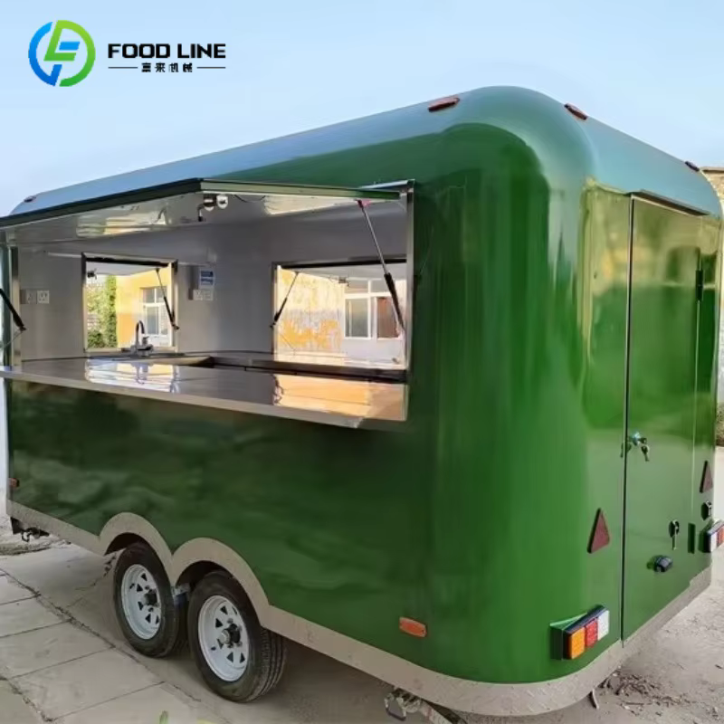 Remorque de cuisine Mobile pour grand Restaurant, Concession commerciale, camion de restauration rap