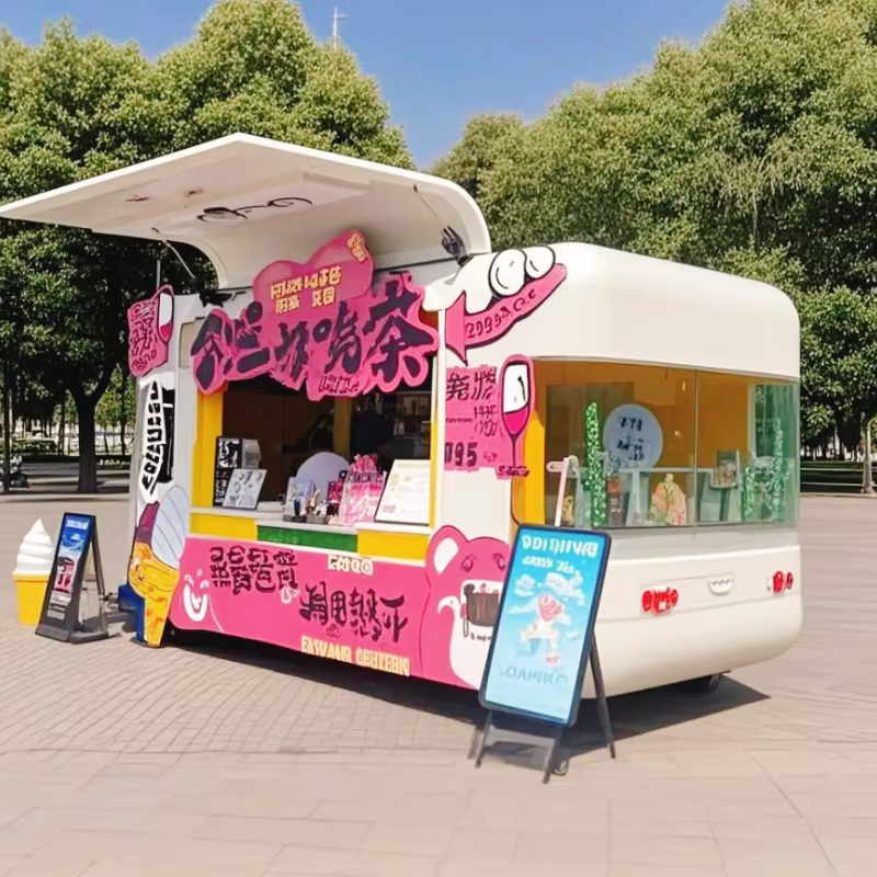 FOODLINE Remorque alimentaire mobile personnalisée avec cuisine complète et équipements de restaurat