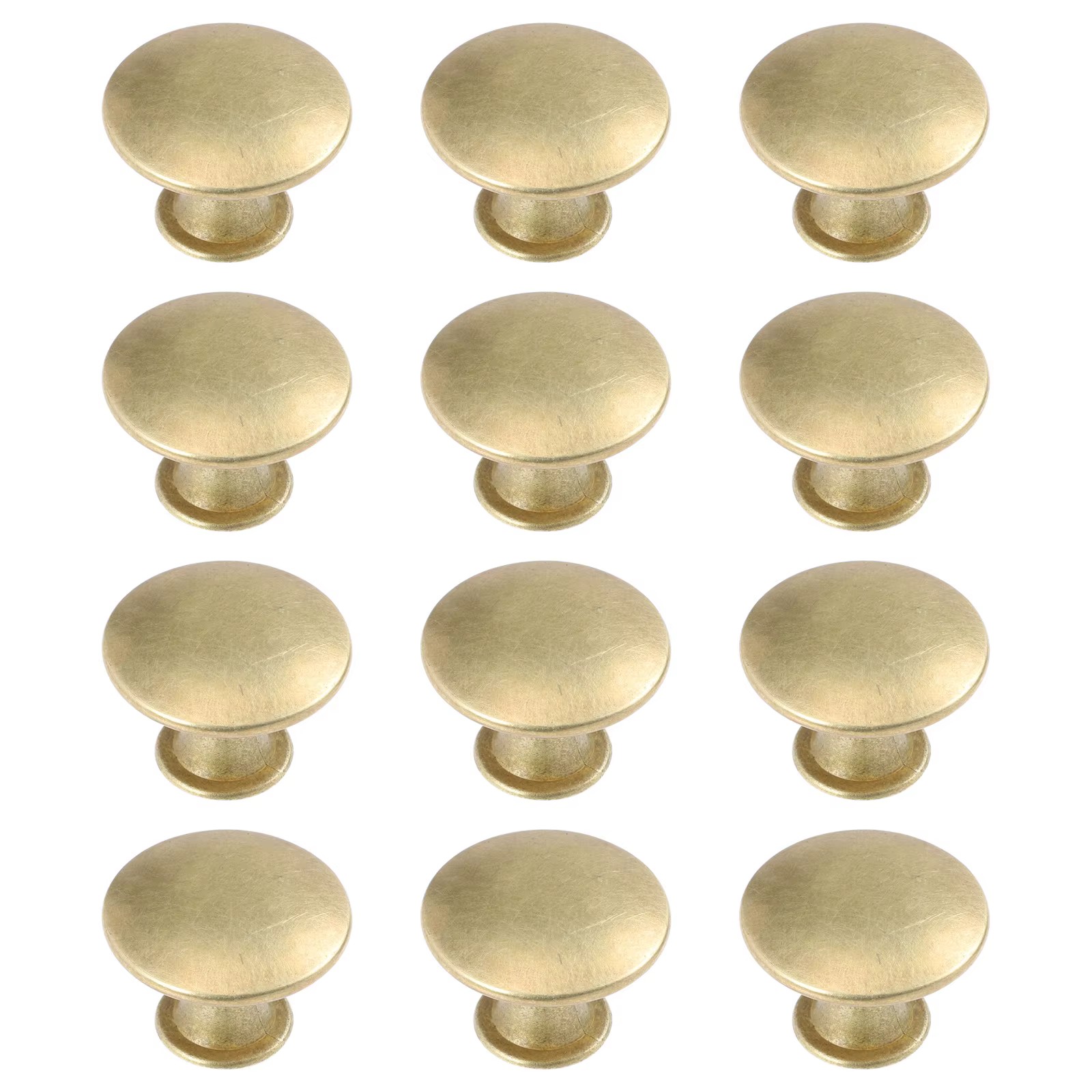 Poignées d'armoire de cuisine, 12 pièces, petits boutons de tiroir en laiton, porte de placard décor
