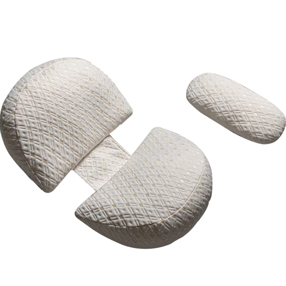 Oreiller de grossesse de maternité, coussin de corps en coton en forme de U, soutien d'allaitement, 