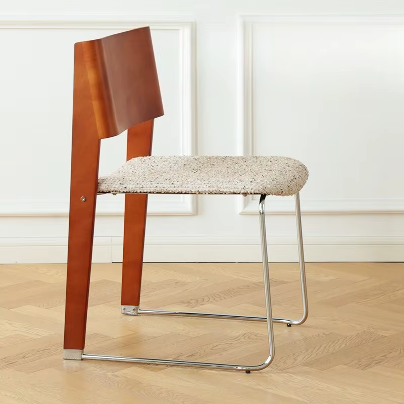 Chaise de salle à manger au Design Vintage, légère, de luxe, en bois massif, ergonomique, nordique, 