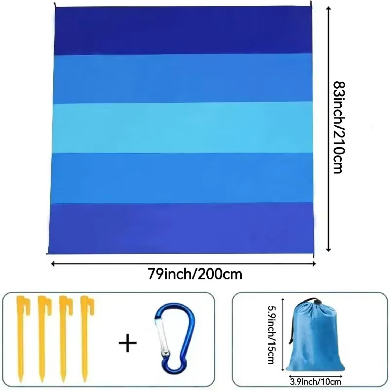 Extra Large 1 ensemble imperméable à l'eau tapis de plage voyage randonnée sport couverture pique-ni