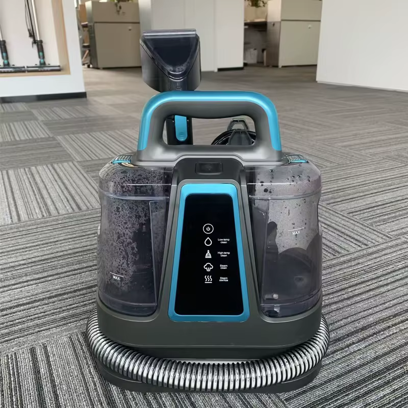 Nettoyeur de tapis et de tissus d'ameublement portable multi-usages sans sac 1700W avec fonction de 