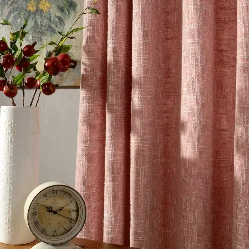 Rideaux de Style européen pour salon chambre à coucher, moderne et minimaliste, couleur unie, en toi