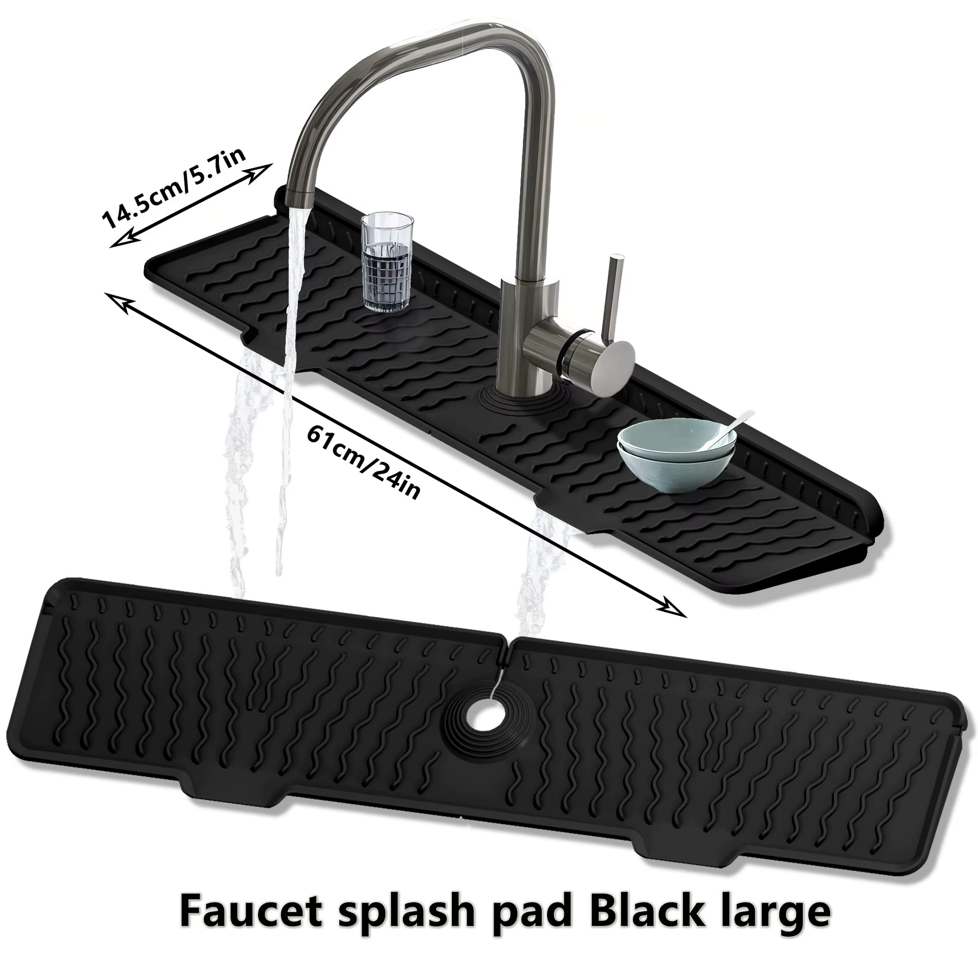 Tapis anti-éclaboussures pour robinet de cuisine, protection pour évier de cuisine, tapis de protect