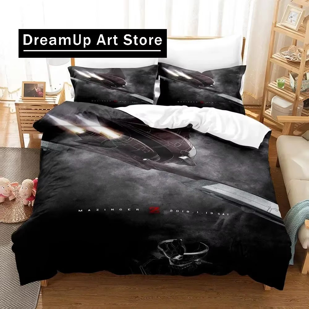 Mazinger Z – parure de lit simple, double, Queen, King Size, pour chambre d'enfant et adulte, housse