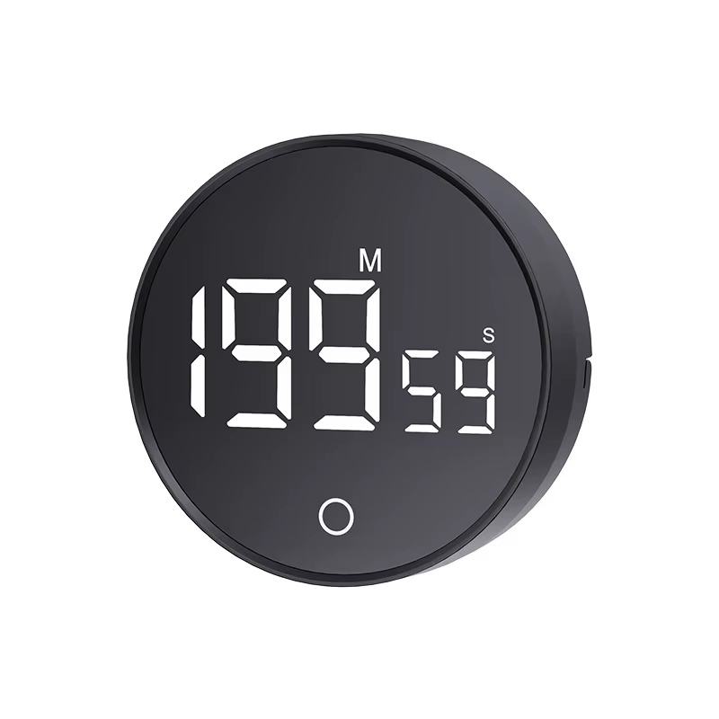 Minuteur de cuisine numérique, minuteur Pomodoro, minuteur manuel à compte à rebours rotatif, minute