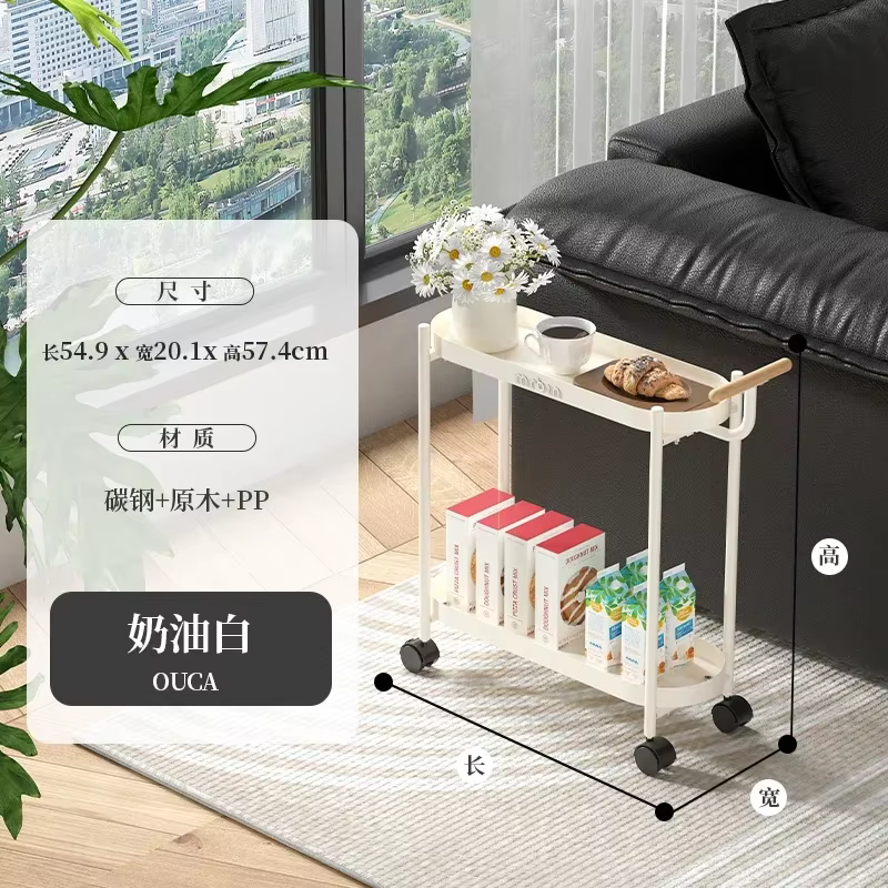 Petit chariot roulant pour salon, organisateur multicouche, Table d'appoint Portable, support de sto