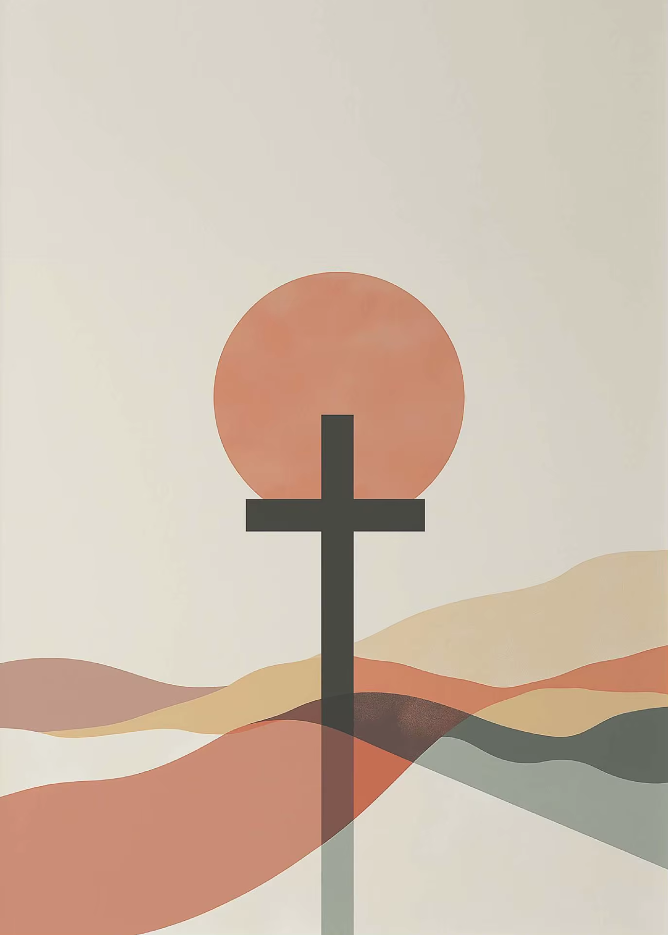 Illustration chrétienne moderne, cadeau de baptême, verset de la Bible, croix, toile murale, affiche