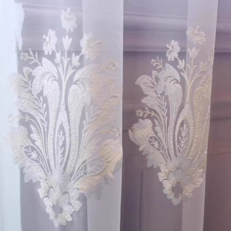 Rideaux en velours de style européen pour salon, Design de chambre à coucher américaine de luxe avec