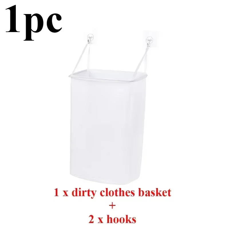 Panier à linge mural pliable, panier de rangement pour vêtements sales, seau à poussière pour jouets