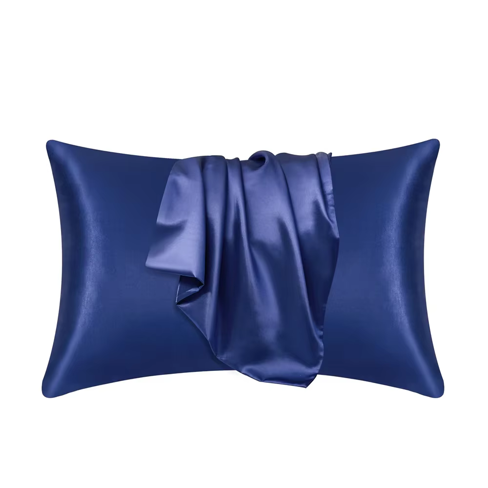Taie d'oreiller nordique en soie, blanc, noir, gris, kaki, bleu, rose, argent, taies de luxe, décora