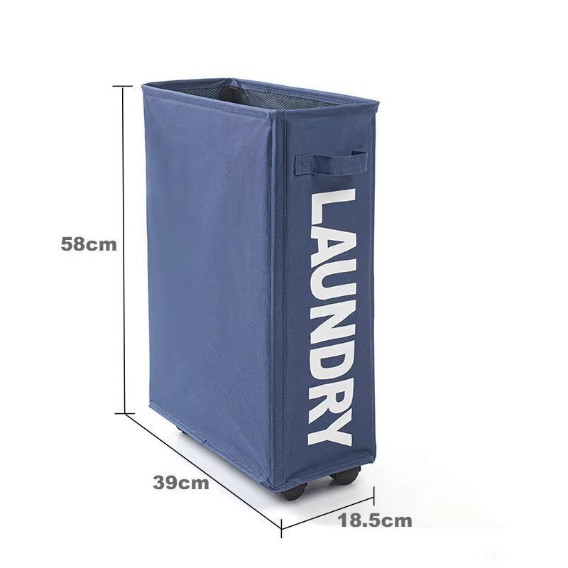 Panier à linge avec roulettes, grande capacité, panier de rangement pour tapis de yoga, sac de range