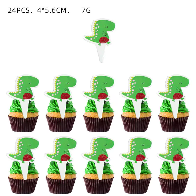 Vaisselle de fête d'anniversaire dinosaures, assiettes en papier, gobelets, serviettes, décoration d
