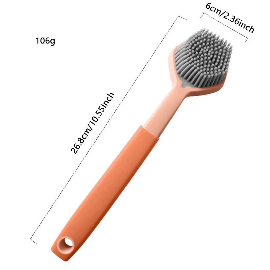 Brosse de nettoyage en silicone pour casseroles et poêles antiadhésives, brosse de décontamination p