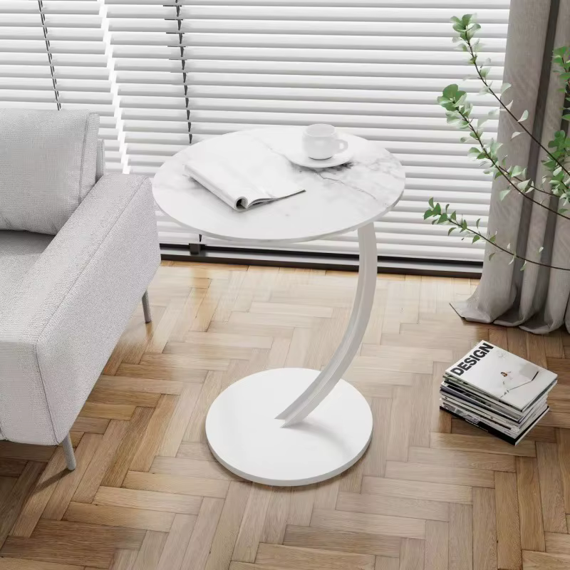 Table basse, petite table amovible, table d'appoint pour canapé, table ronde minimaliste pour salon,