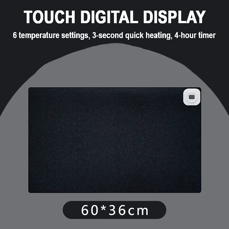 Tapis de souris chauffant pour ordinateurs portables, avec affichage numérique, chauffage rapide, ét