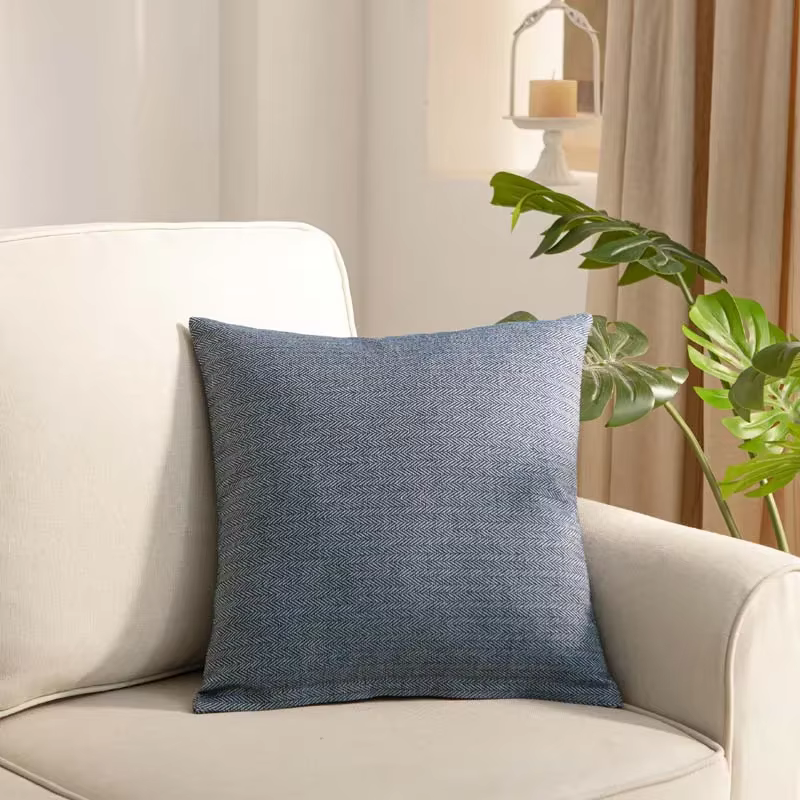 Taie d'oreiller décoration de la maison Salon housse de coussin taie d'oreiller solide avec fermetur