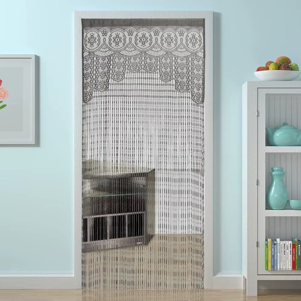 Rideau de porte en macramé bohème, rideau en dentelle, rideau jacquard, rideau de séparation, pannea
