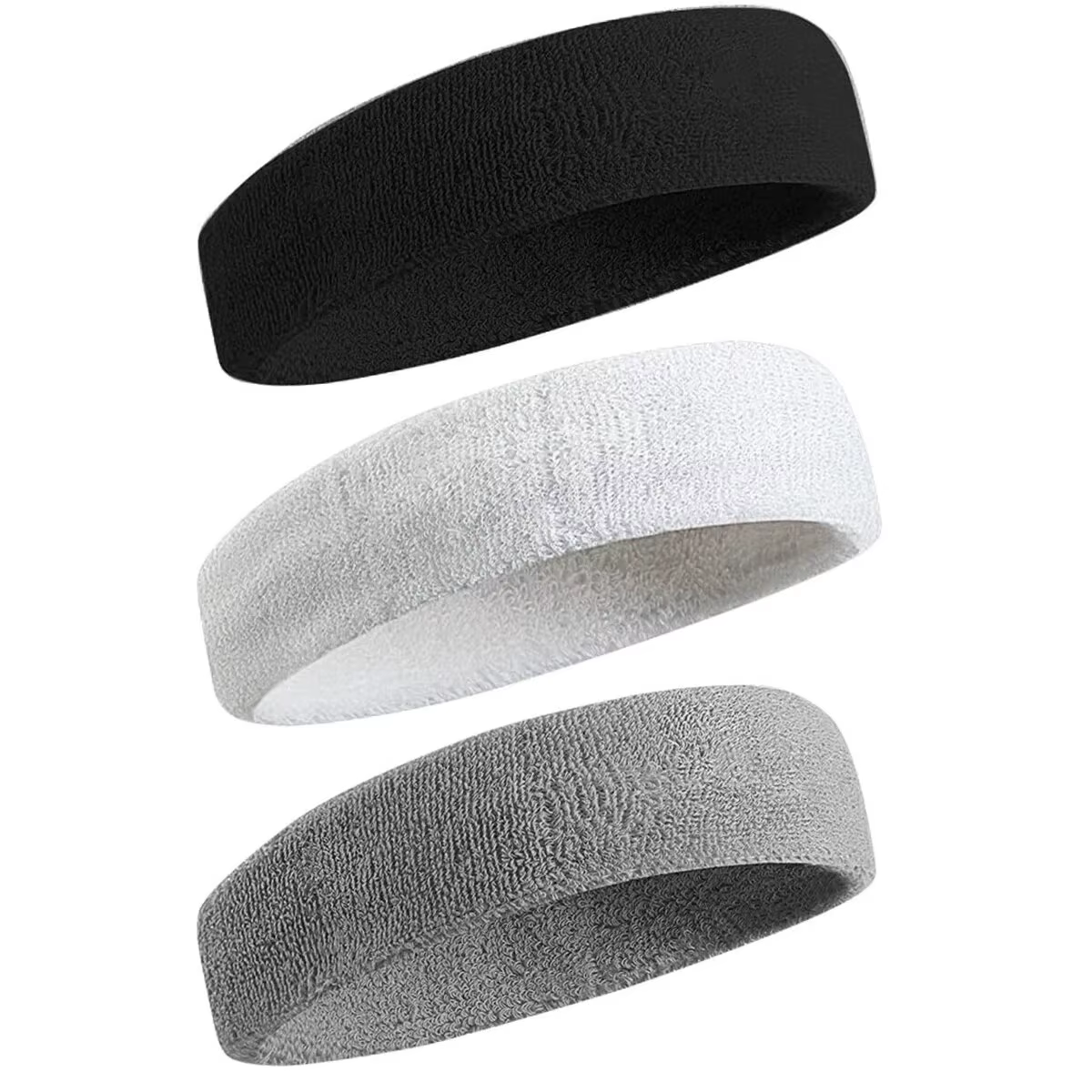3 bandeaux de sport résistants à la transpiration pour hommes et femmes – bandeau anti-humidité pour