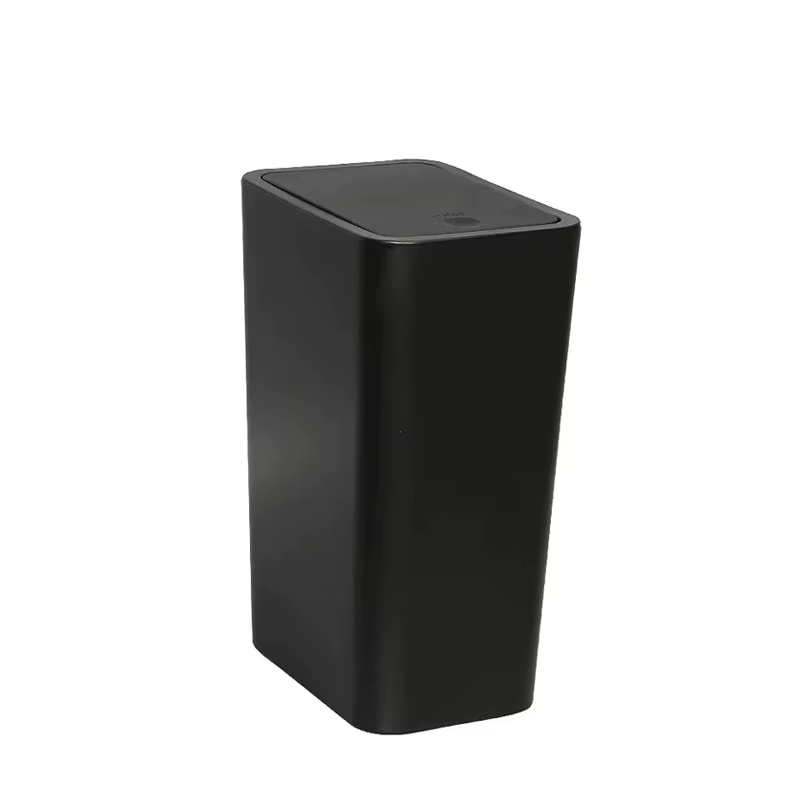 Poubelle de salle de bain 10L, petite poubelle avec couvercle à pression pour toilettes, chambre, sa