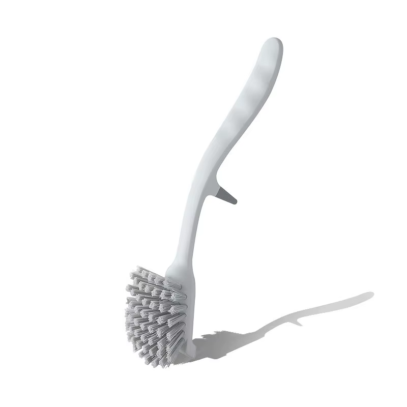 Brosse de détartrage et de nettoyage d'huile à Long manche de cuisine pour laver la vaisselle et les