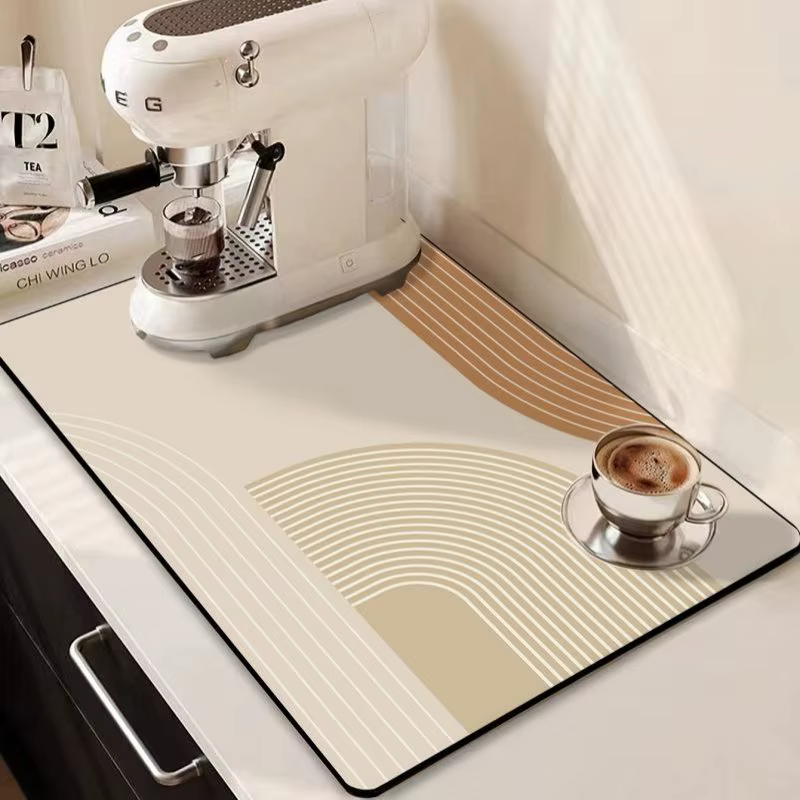Tapis de séchage de vaisselle tapis de vaisselle super absorbant tapis de cuisine de séchage avec ta