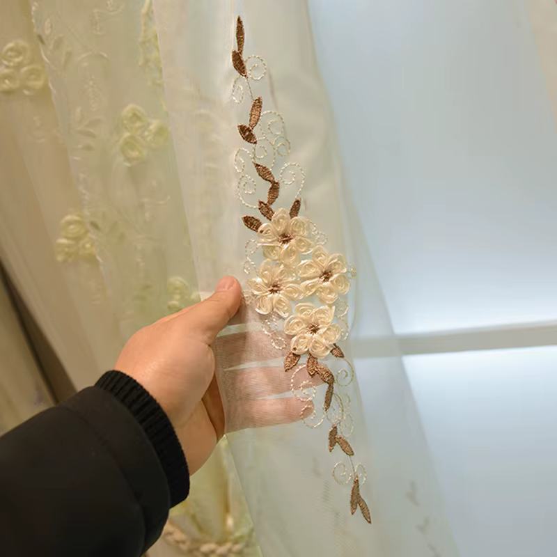 Rideaux européens en dentelle pour filles, pour salon, chambre à coucher, nouveau Style princesse fr
