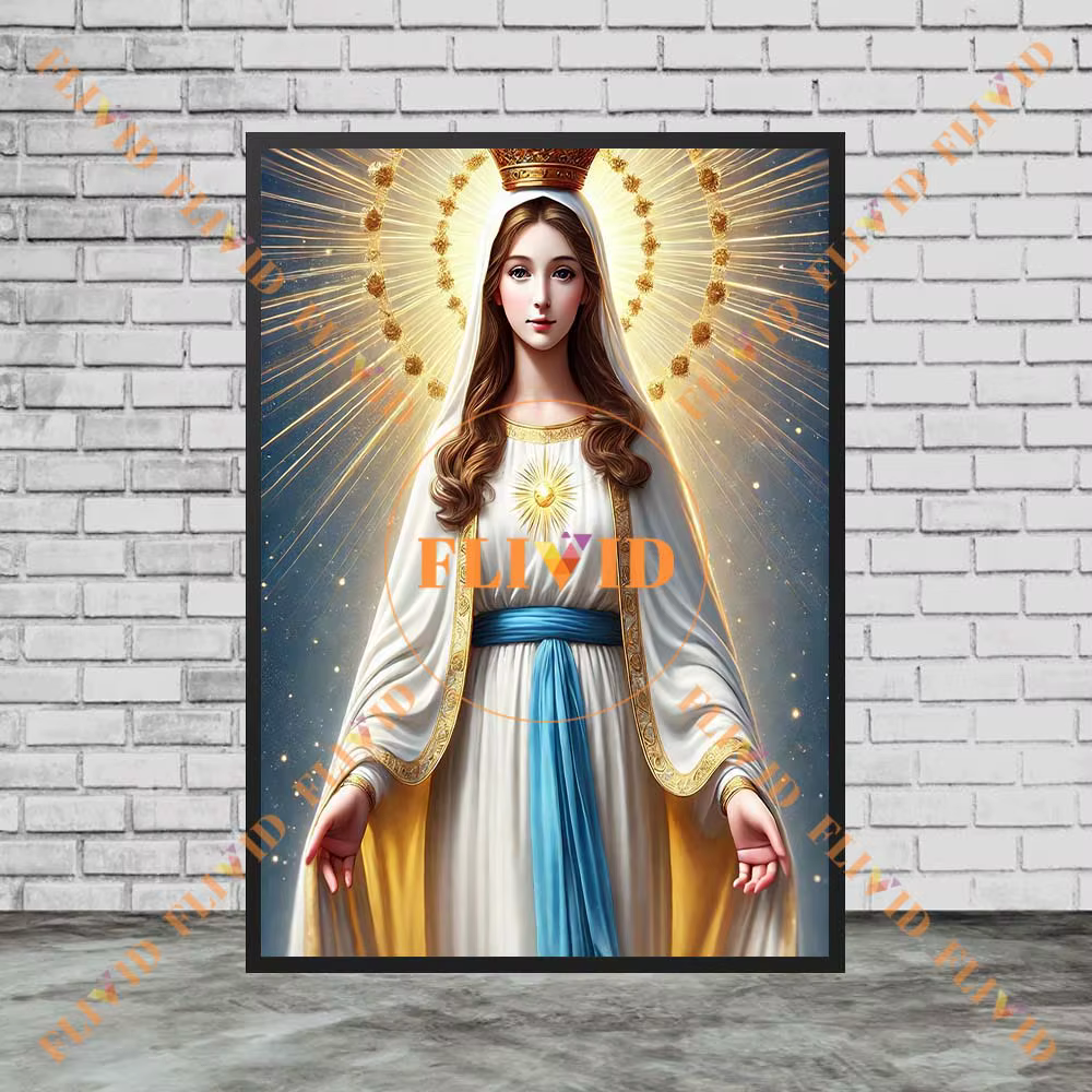 Peinture sur toile sans cadre sur le mur de la religion, la Vierge Marie, le christianisme, le Sacré