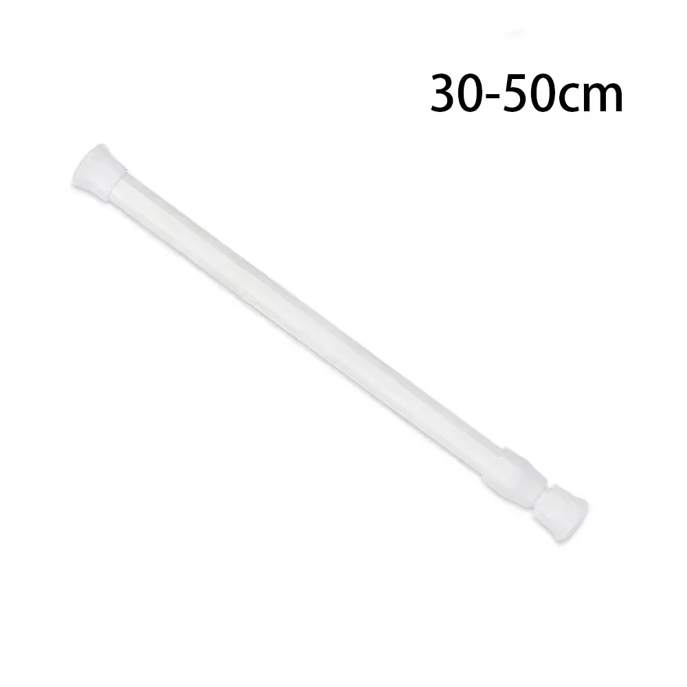 Tige à rideau en métal réglable 30-110cm, poteaux télescopiques extensibles à ressort pour salle de 