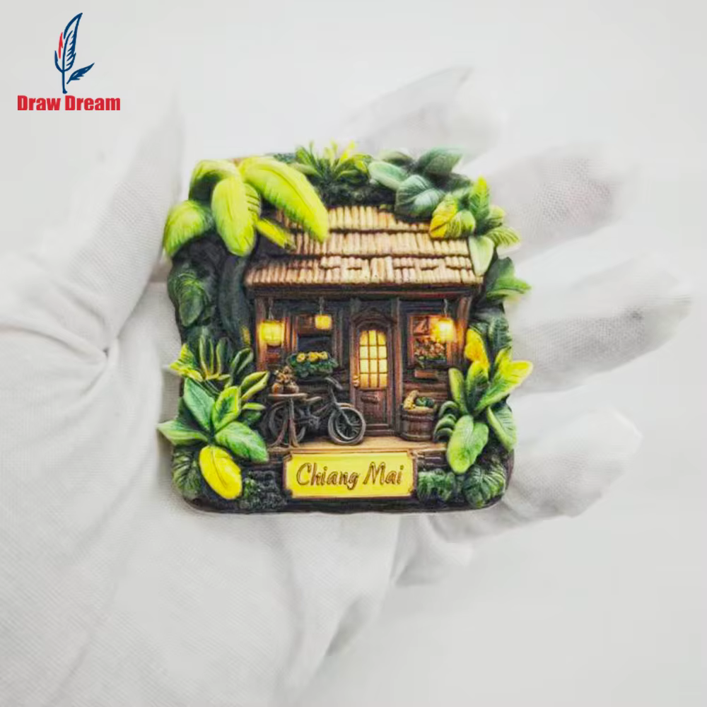 1 aimant de réfrigérateur Chiang Mai, collection de souvenirs de voyage, idéal pour la décoration de