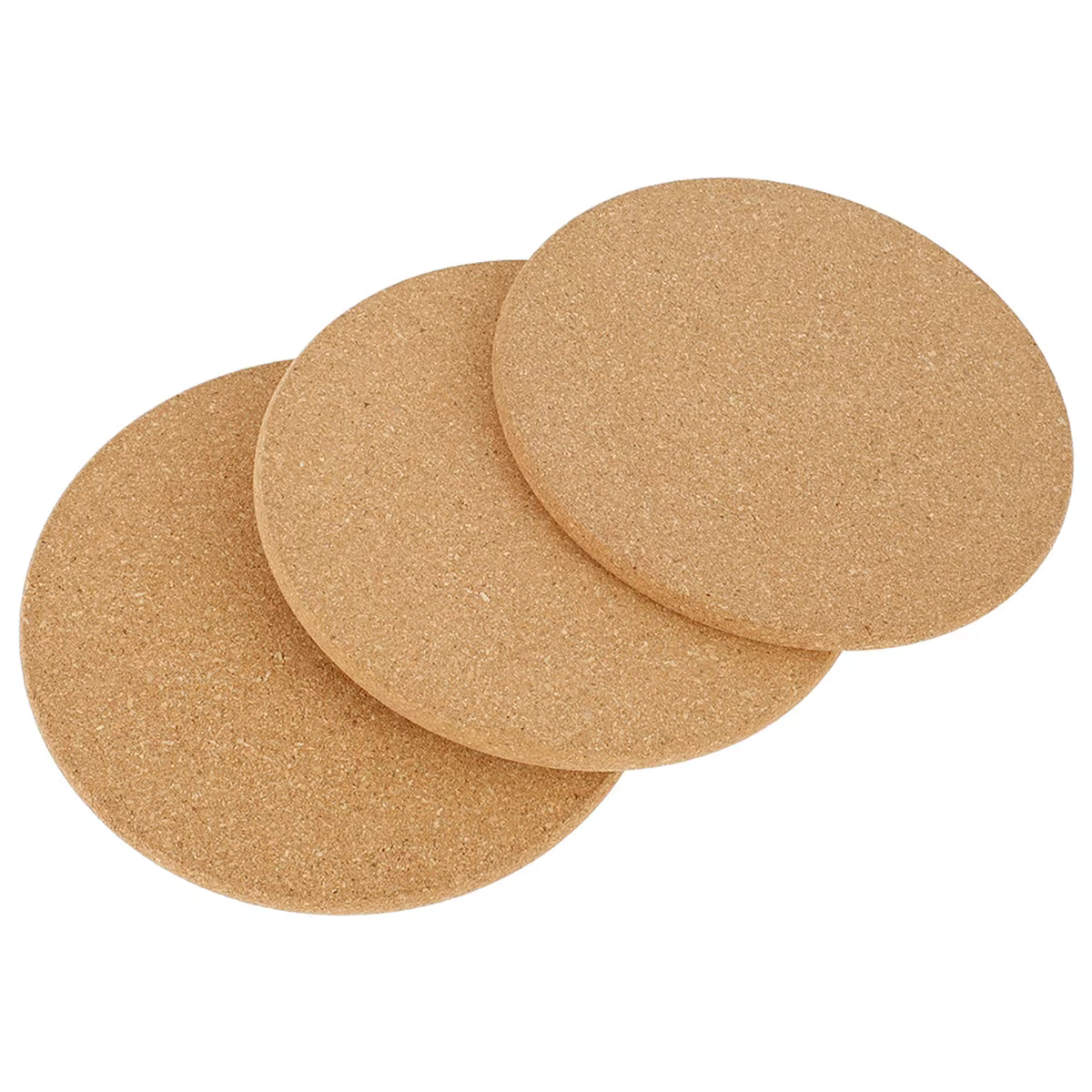 Tapis de Pot en liège résistant à la chaleur, porte-casseroles rondes, napperons, sous-verres, écono