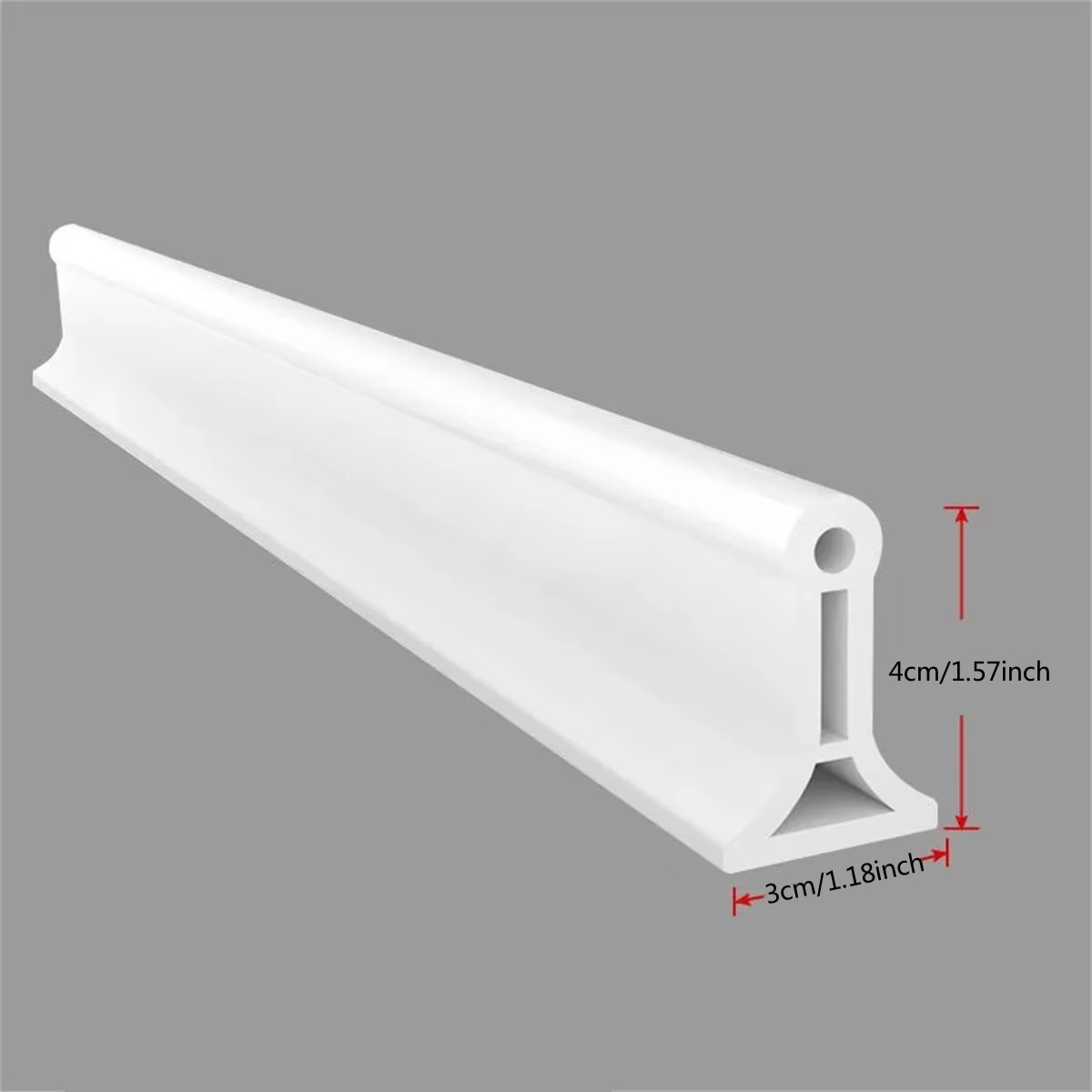 Bande de séparation auto-adhésive en PVC 2/1/0,5M pour salle de bain, barrière anti-éclaboussures, s