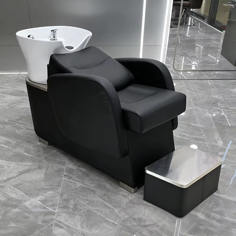 Premium élégant shampooing chaise esthétique luxe Simple shampooing chaises moderne Silla Para Salón