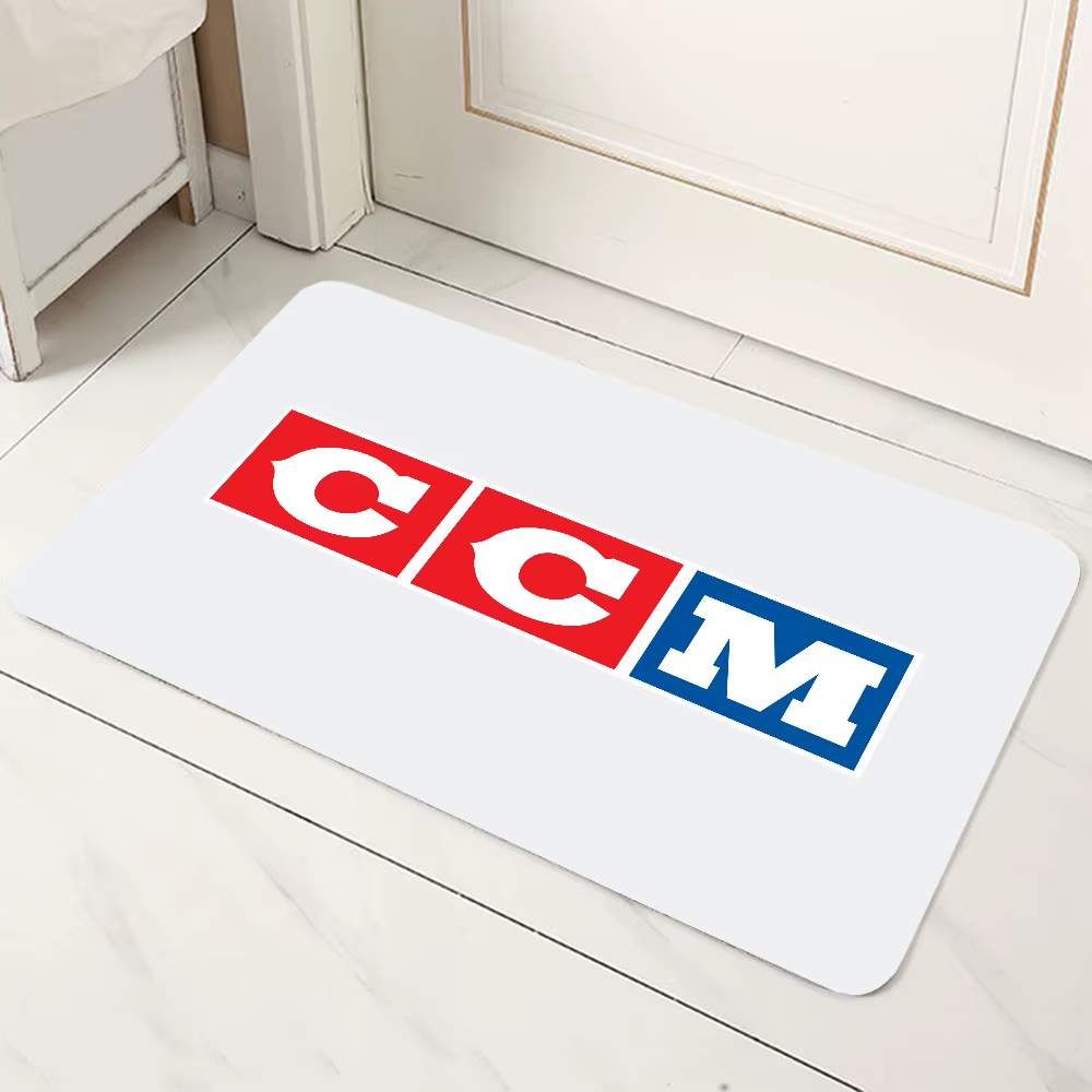 Tapis de sport de Hockey CCM, Design de lettres, décoration de la maison avec Silhouette d'athlète p