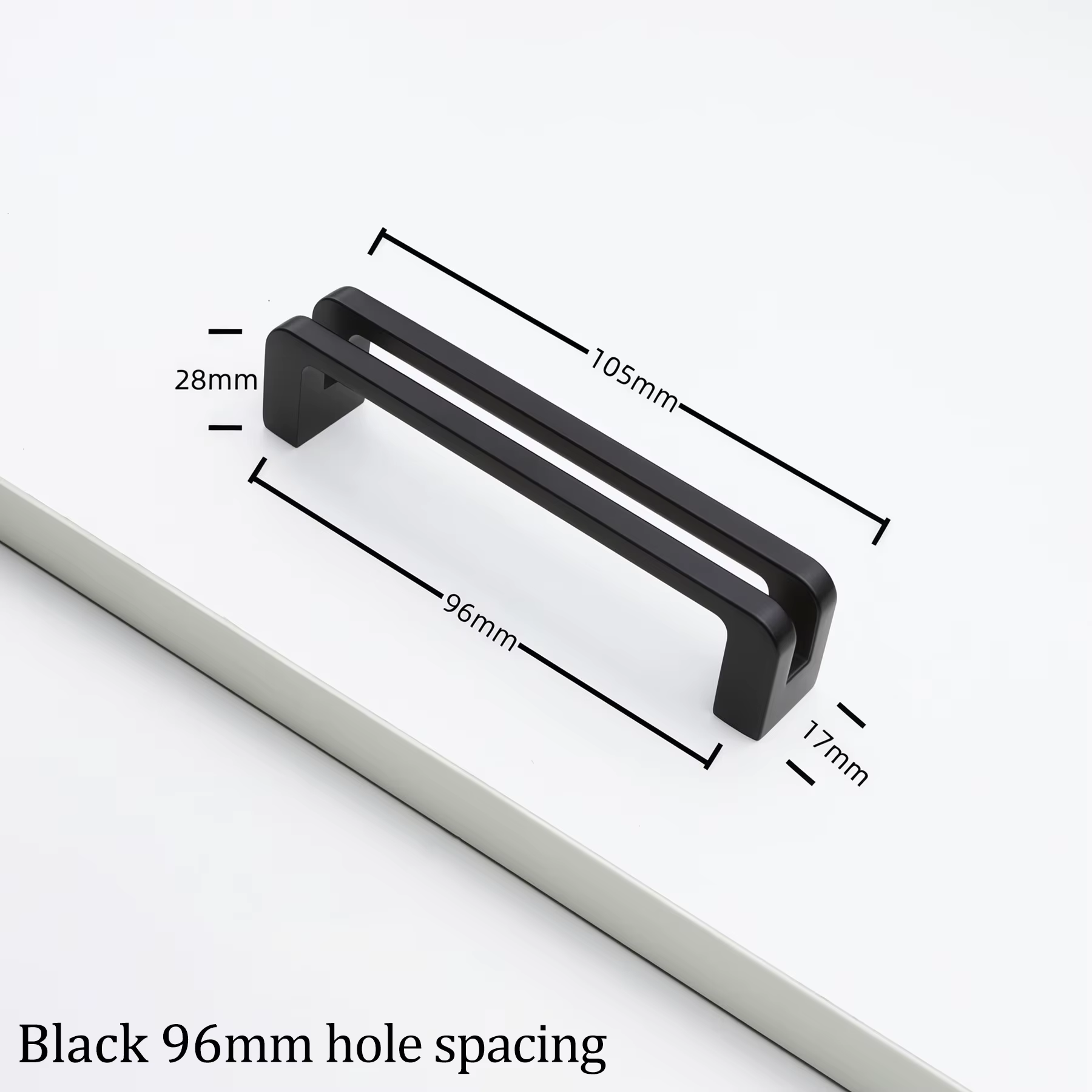 Poignées de meuble noires, 5 pouces (128 mm), poignées de cuisine pour tiroirs et armoires modernes,