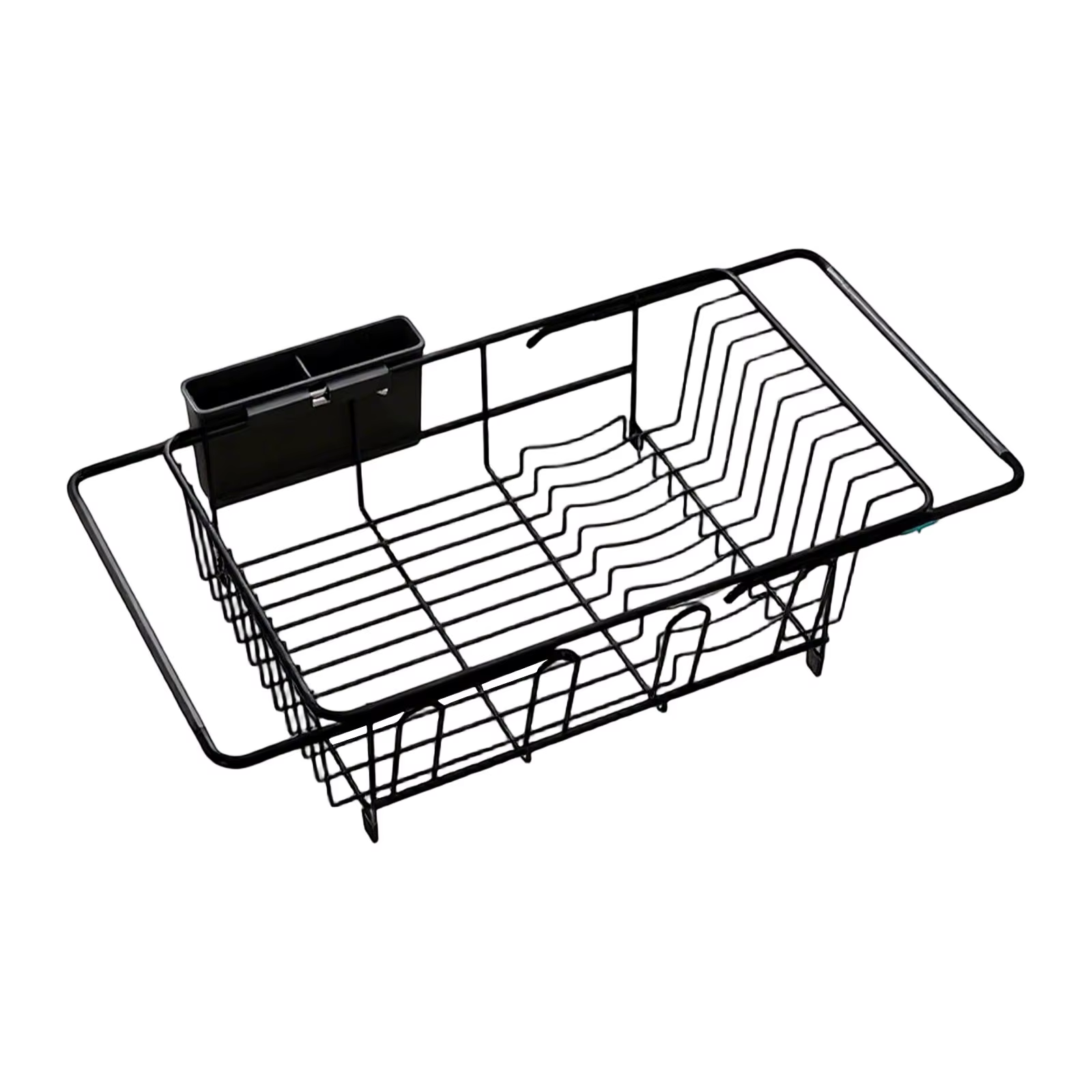 Égouttoir à vaisselle rétractable pour évier de cuisine, support de rangement pour vaisselle en acie