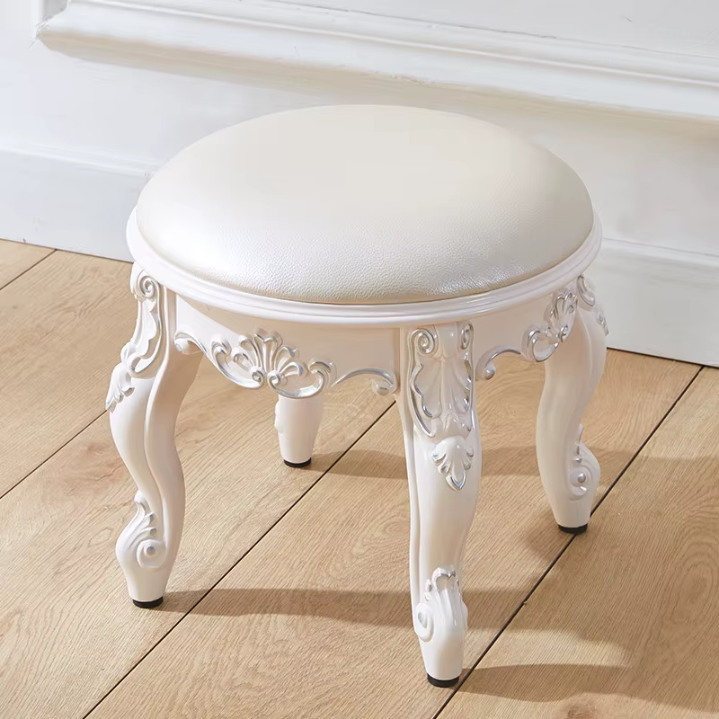 Chaises de salon du Moyen Âge, tabourets d'entrée pour adultes, tabourets à accoudoirs, style nordiq