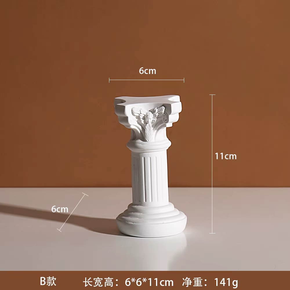 Ornements d'ange en résine scandinave, colonne romaine 347, mini accessoires de prise de vue, décora