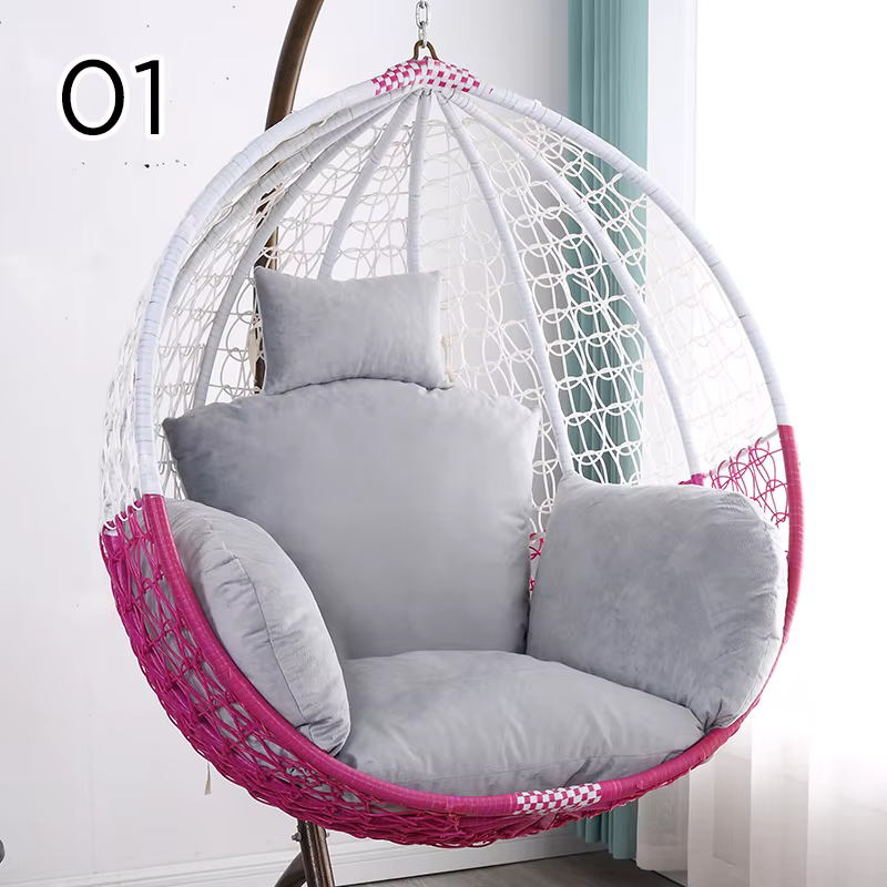 Housse de coussin pivotante S/L, panier suspendu non rempli, housse de coussin pour chaise, Patio, j